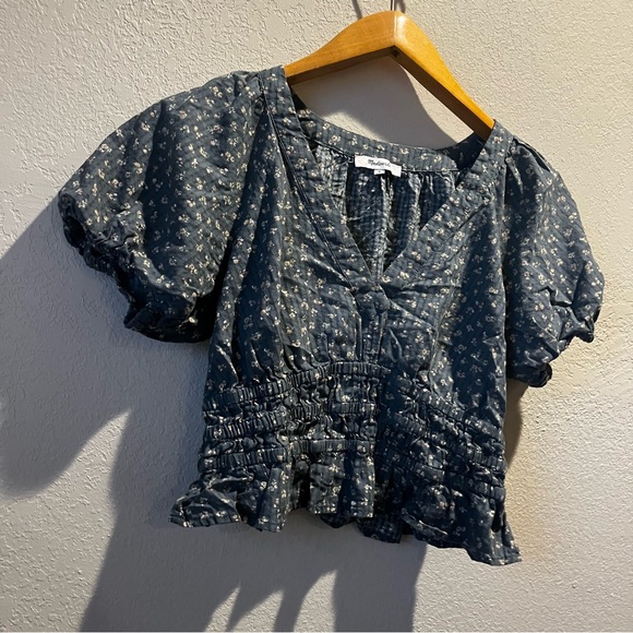 Madewell Floral Printed Cropped Top - Picture 2 of 4